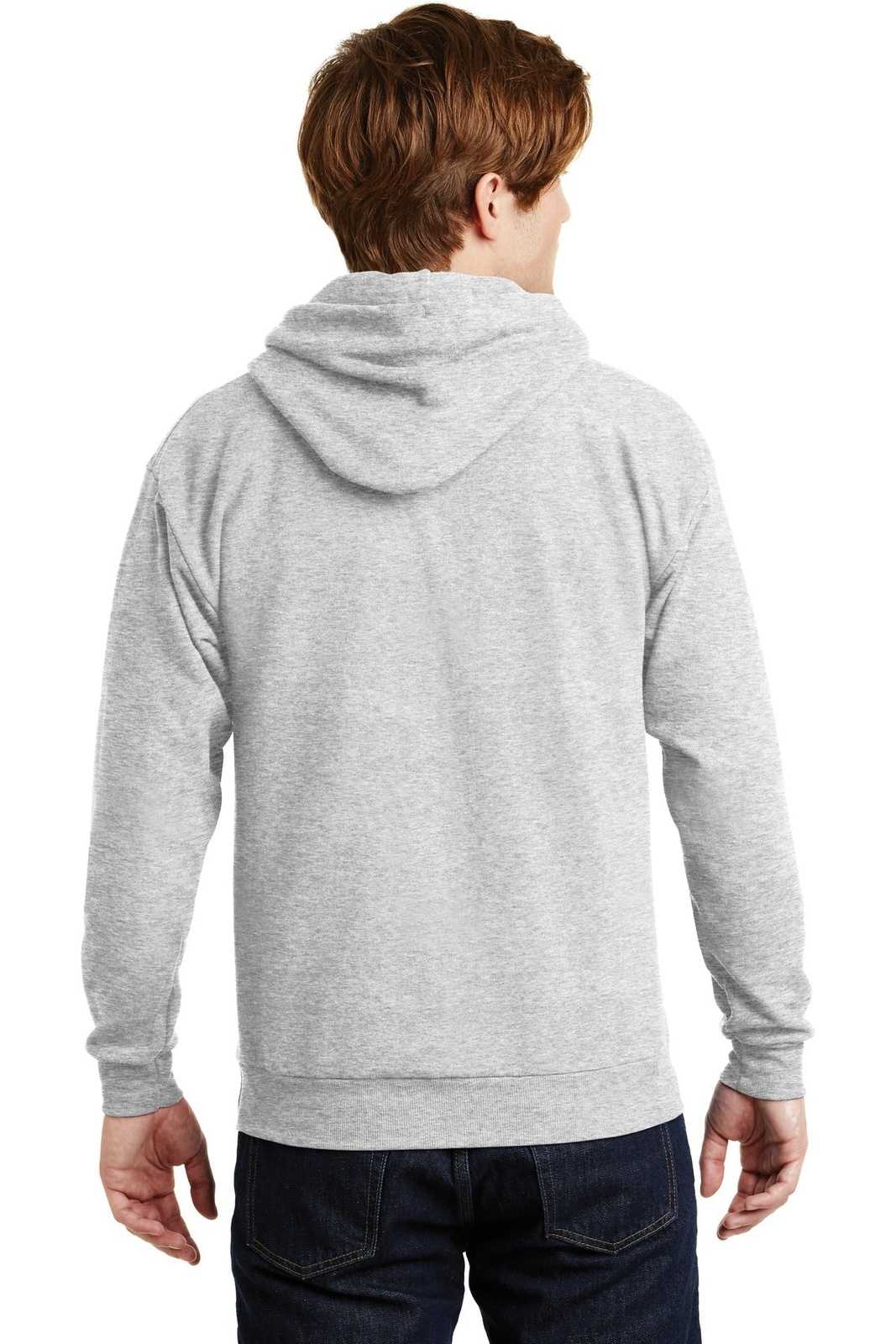 Hanes P170 Ecosmart Pullover Hooded Sweatshirt - Ash - HIT a Double