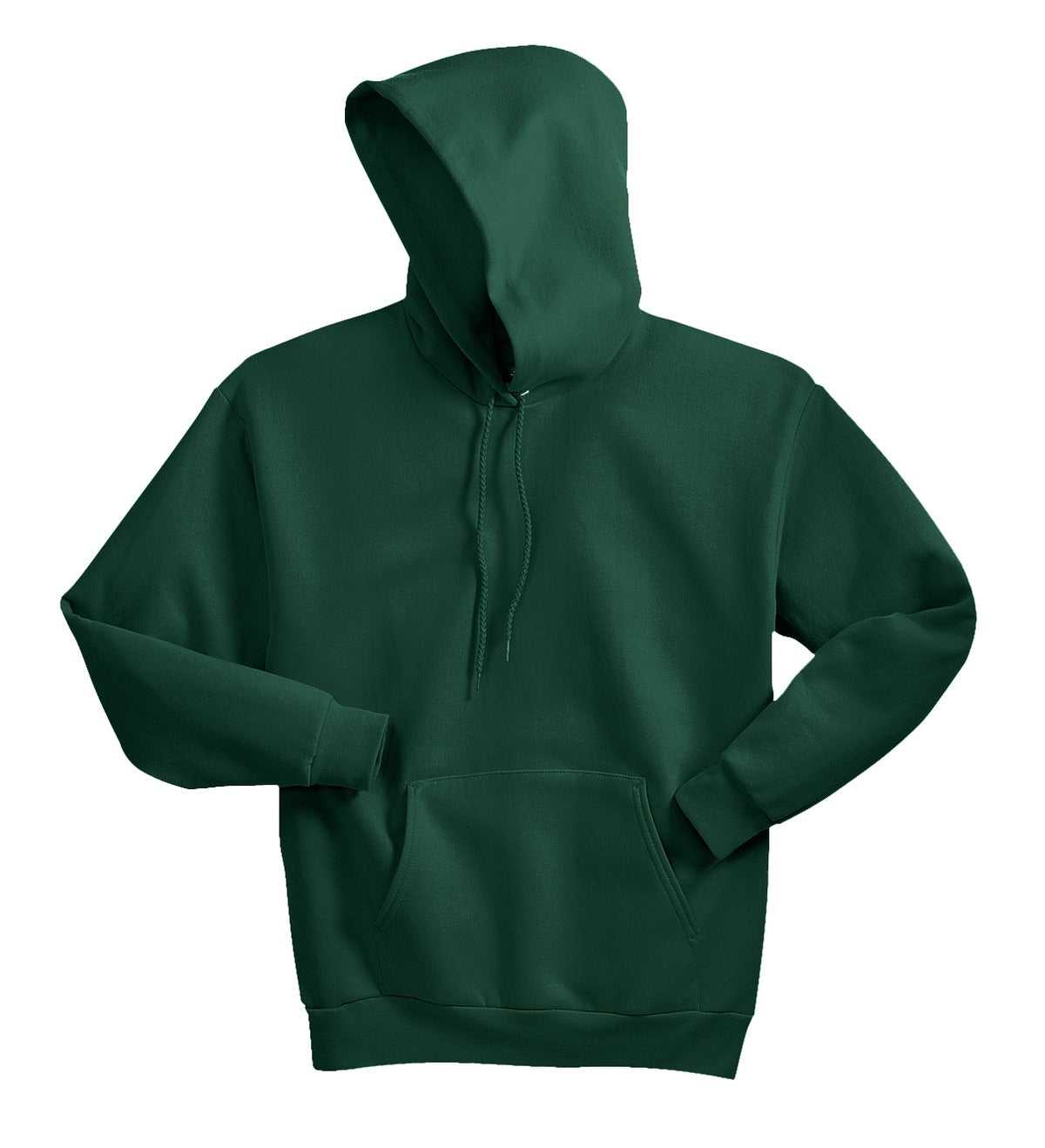 Hanes P170 Ecosmart Pullover Hooded Sweatshirt - Deep Forest - HIT a Double