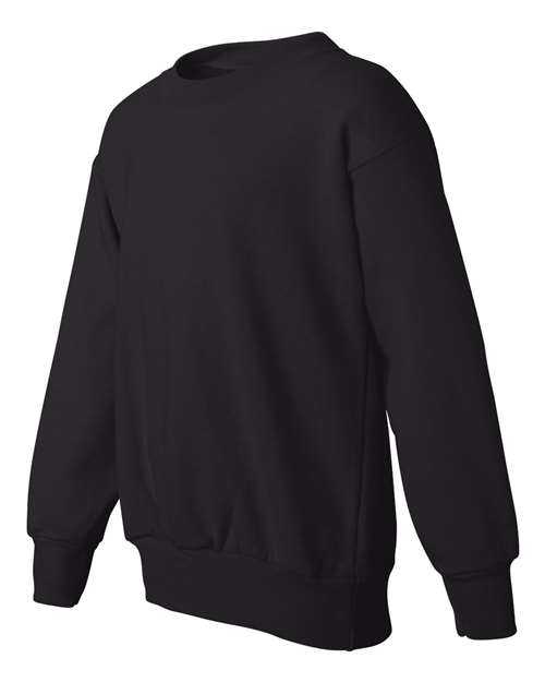Hanes P360 Ecosmart Youth Crewneck Sweatshirt - Black - HIT a Double