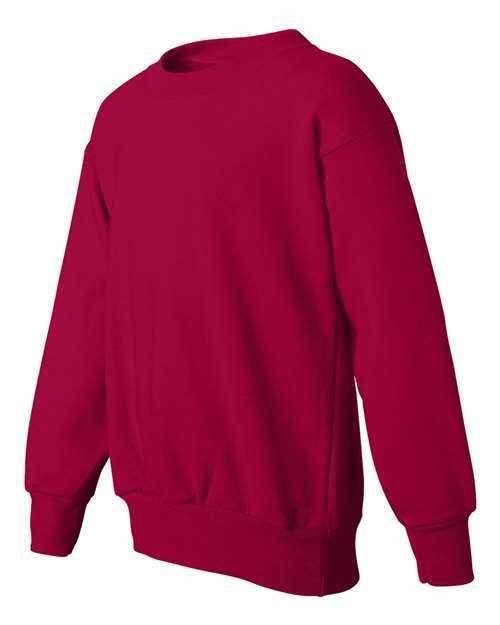 Hanes P360 Ecosmart Youth Crewneck Sweatshirt - Deep Red - HIT a Double