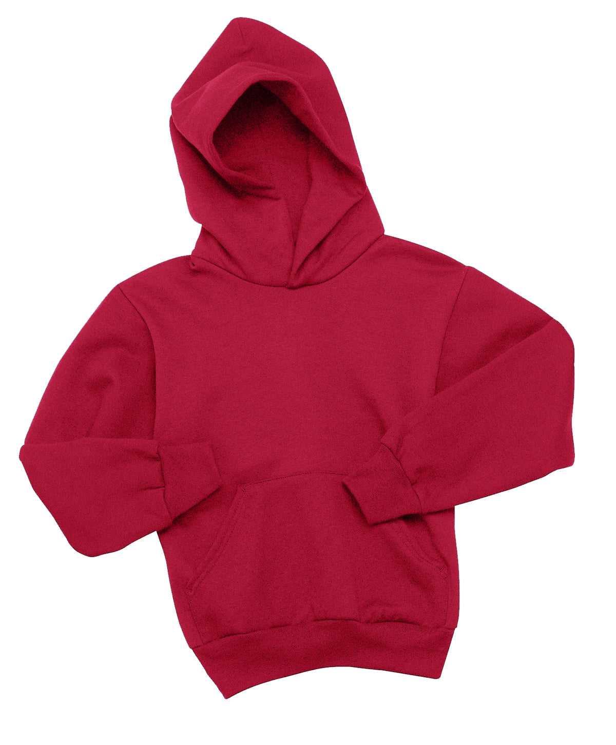 Hanes P470 Youth Ecosmart Pullover Hooded Sweatshirt - Deep Red - HIT a Double - 5