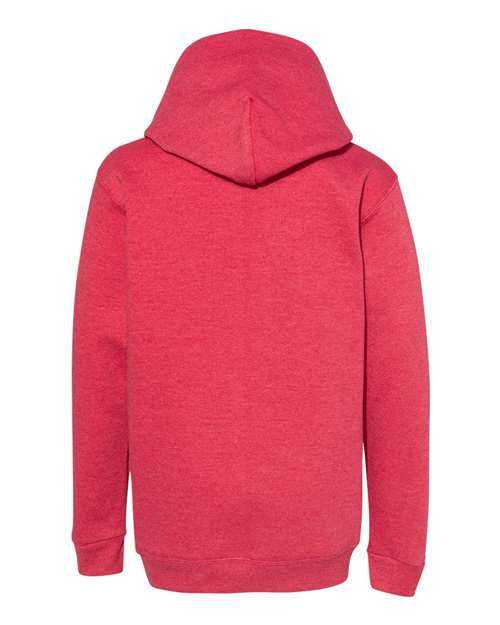 Hanes P473 Ecosmart Youth Hooded Sweatshirt - Heather Red - HIT a Double - 3