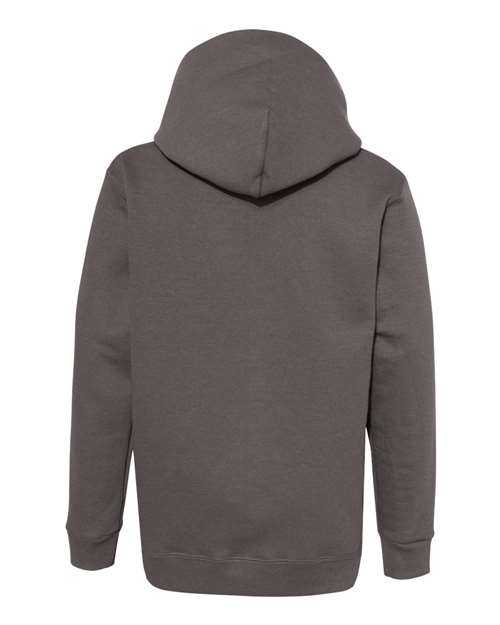 Hanes P473 Ecosmart Youth Hooded Sweatshirt - Smoke Grey - HIT a Double