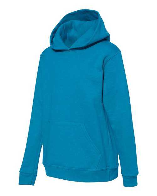 Hanes P473 Ecosmart Youth Hooded Sweatshirt - Teal - HIT a Double