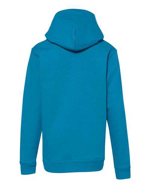 Hanes P473 Ecosmart Youth Hooded Sweatshirt - Teal - HIT a Double