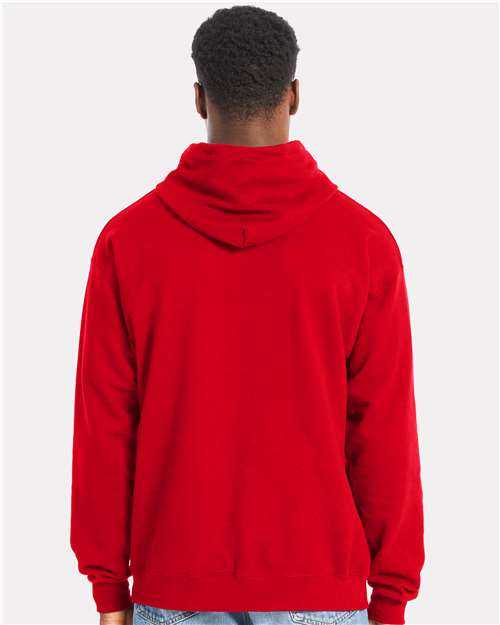 Hanes RS170 Perfect Fleece Hooded Sweatshirt - Athletic Red&quot; - &quot;HIT a Double