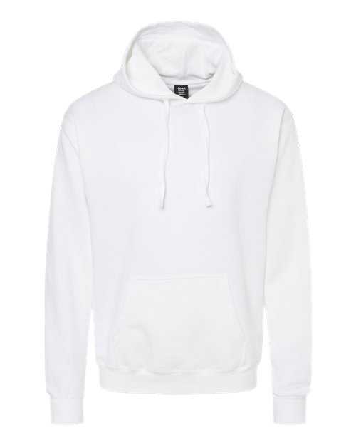 Hanes RS170 Perfect Fleece Hooded Sweatshirt - White - HIT a Double