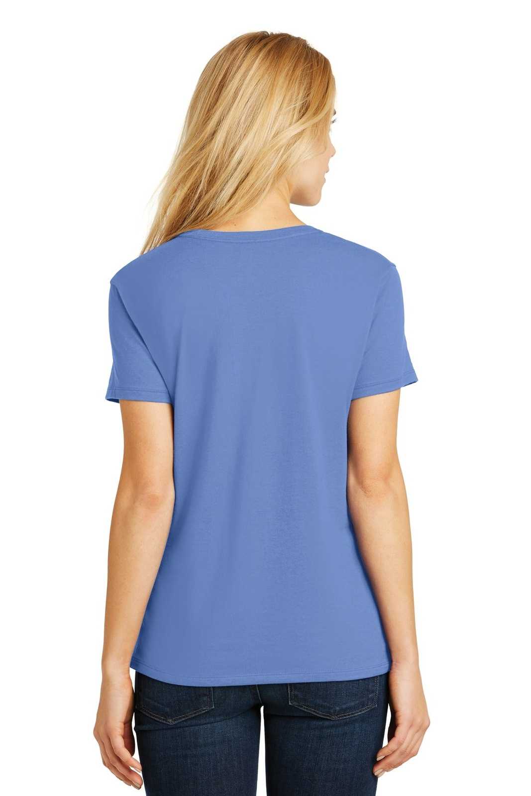 Hanes SL04 Ladies Nano-T Cotton T-Shirt - Carolina Blue - HIT a Double