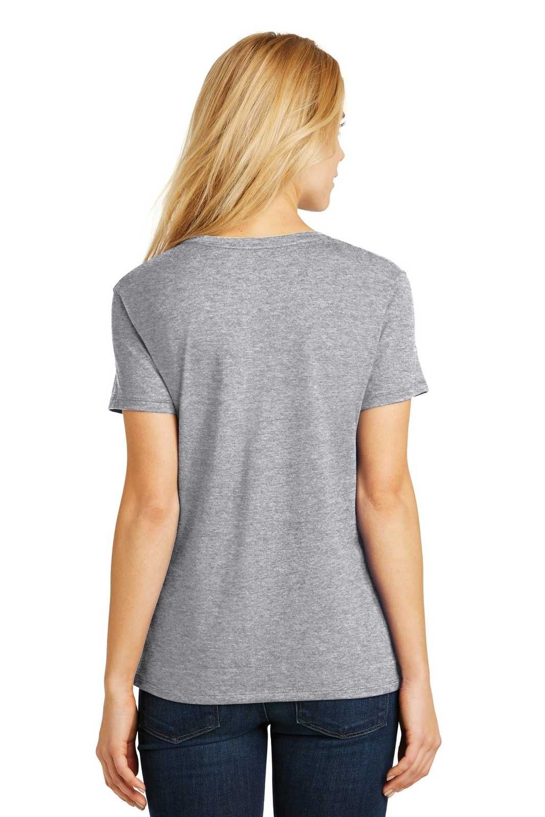 Hanes SL04 Ladies Nano-T Cotton T-Shirt - Light Steel - HIT a Double