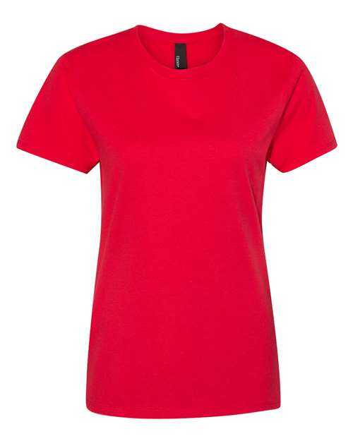 Hanes SL04 Perfect-T Womens Short Sleeve T-Shirt - Athletic Red - HIT a Double