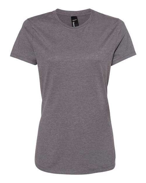 Hanes SL04 Perfect-T Womens Short Sleeve T-Shirt - Charcoal Heather - HIT a Double