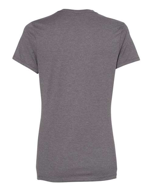Hanes SL04 Perfect-T Womens Short Sleeve T-Shirt - Charcoal Heather - HIT a Double