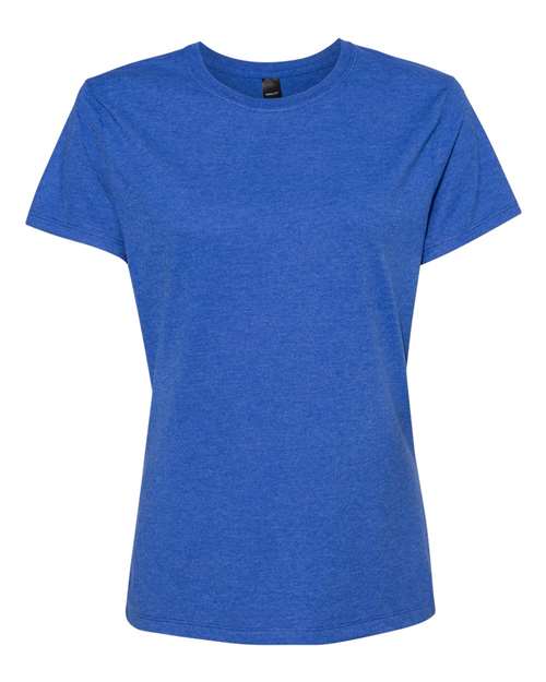 Hanes SL04 Perfect-T Womens Short Sleeve T-Shirt - Heather Blue - HIT a Double