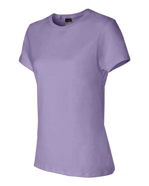 Hanes SL04 Perfect-T Womens Short Sleeve T-Shirt - Lavender - HIT a Double