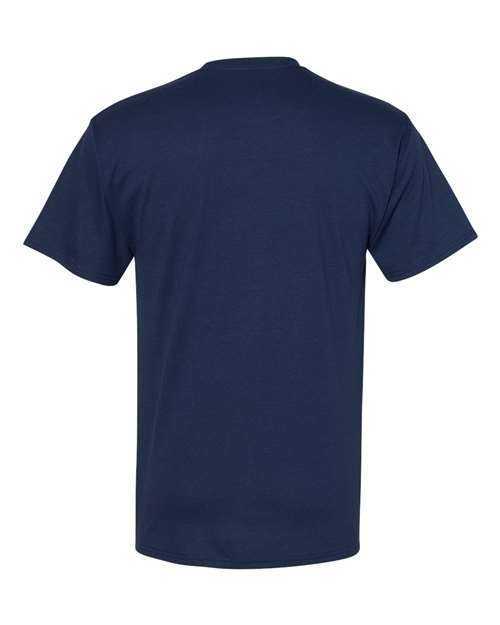 Hanes W110 Workwear Short Sleeve Pocket T-Shirt - Navy - HIT a Double
