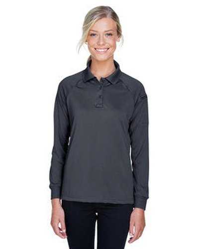 Harriton M211LW Ladies' Advantage Snag Protection Plus Long-Sleeve Tactical Polo - Dark Charcoal - HIT a Double