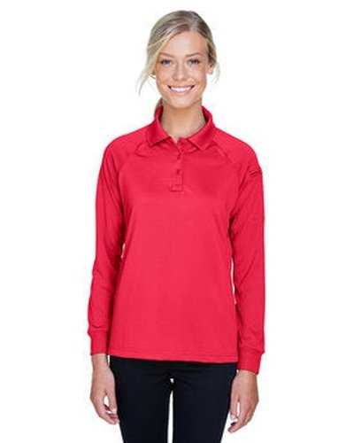 Harriton M211LW Ladies&#39; Advantage Snag Protection Plus Long-Sleeve Tactical Polo - Red - HIT a Double