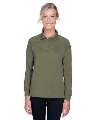Harriton M211LW Ladies&#39; Advantage Snag Protection Plus Long-Sleeve Tactical Polo - Tactical Green - HIT a Double