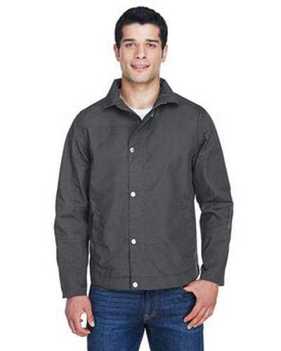 Harriton M705 Men's Auxiliary Canvas Work Jacket - Dark Charcoal - HIT a Double