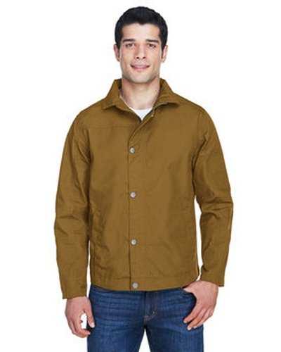 Harriton M705 Men&#39;s Auxiliary Canvas Work Jacket - Duck Brown - HIT a Double