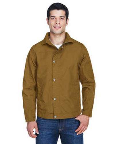 Harriton M705 Men's Auxiliary Canvas Work Jacket - Duck Brown - HIT a Double