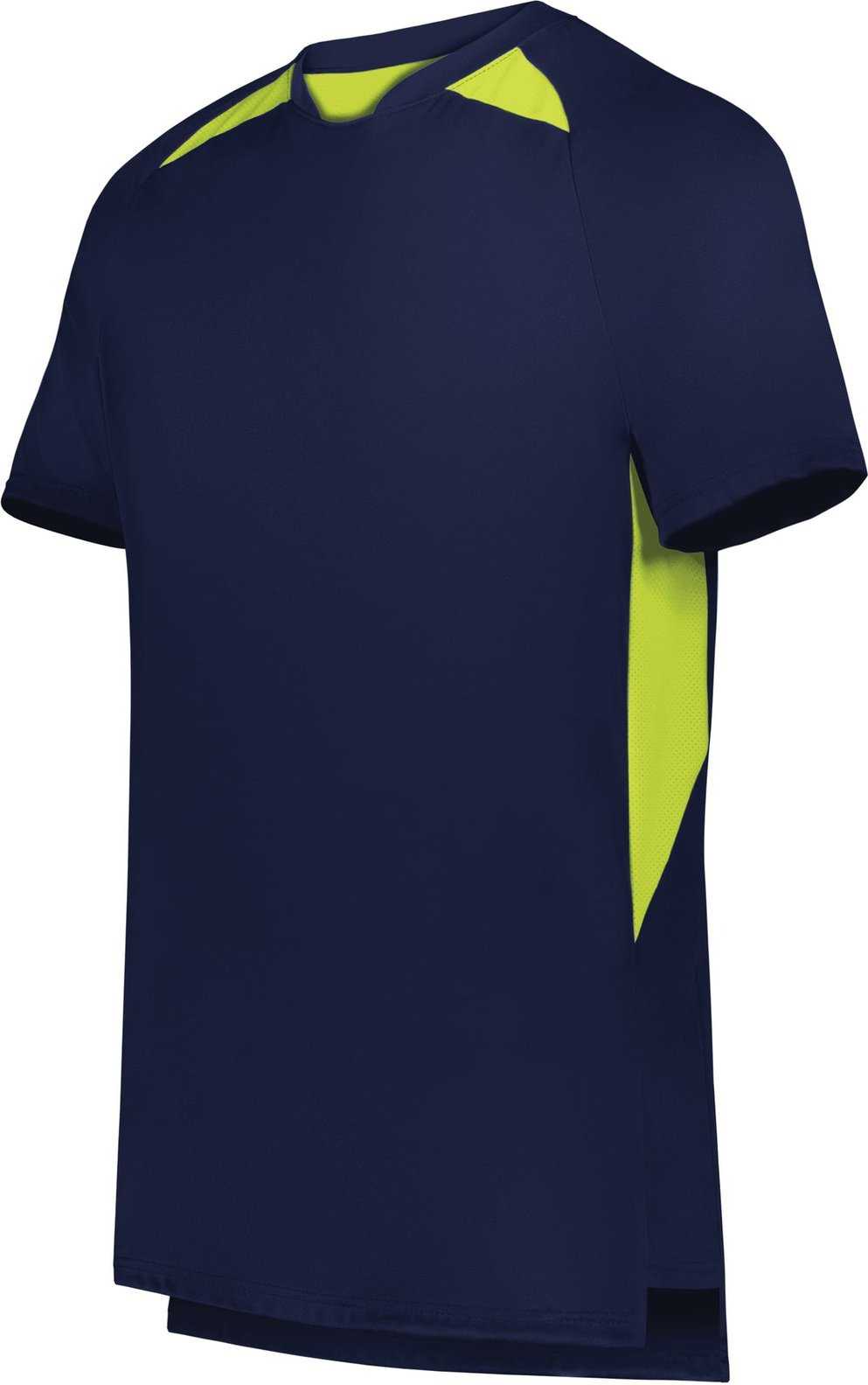 High Five 322990 Hawk Evolution Soccer Jersey - Navy Lime - HIT a Double