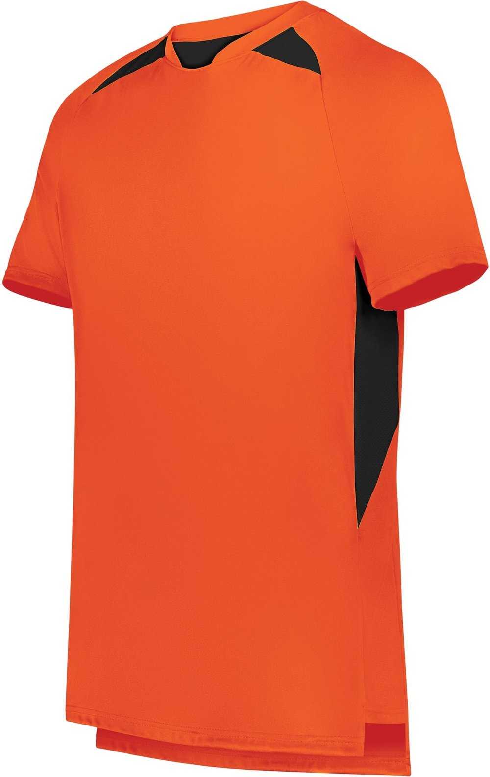 High Five 322991 Youth Hawk Evolution Soccer Jesey - Power Orange Black - HIT a Double