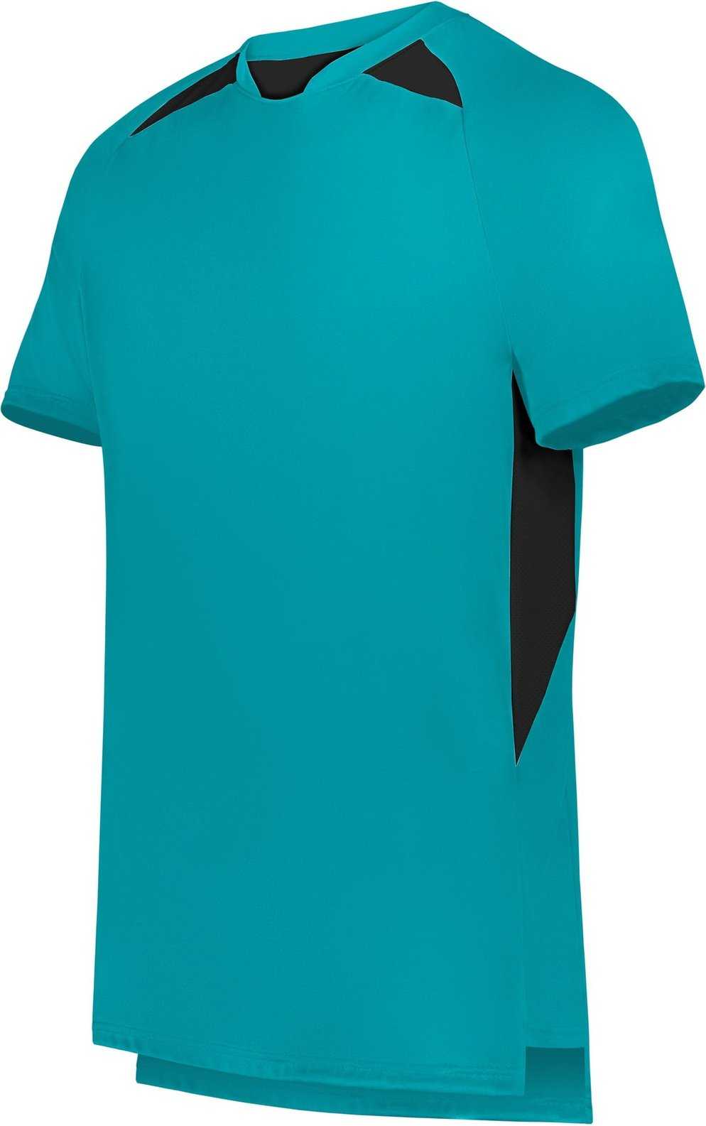 High Five 322991 Youth Hawk Evolution Soccer Jesey - Teal Black - HIT a Double