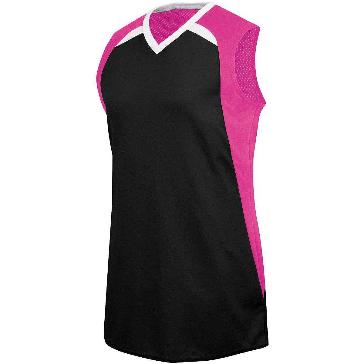 High Five 312152 Fever Jersey Women&#39;s - Black Raspberry White - HIT a Double