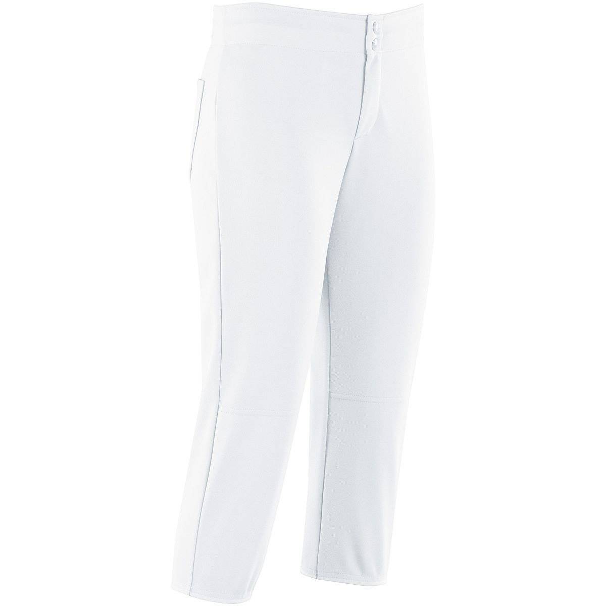 High Five 315132 Unbelted Softball Pant Women&#39;s - White - HIT a Double