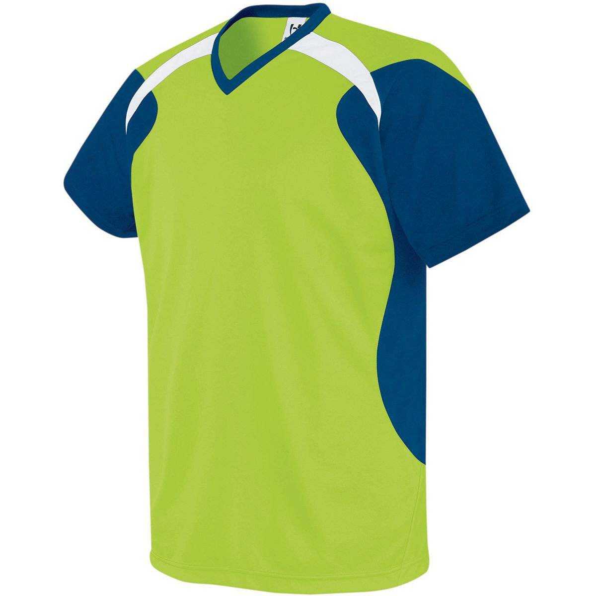 High Five 322710 Tempest Jersey Adult - Lime Navy White - HIT a Double