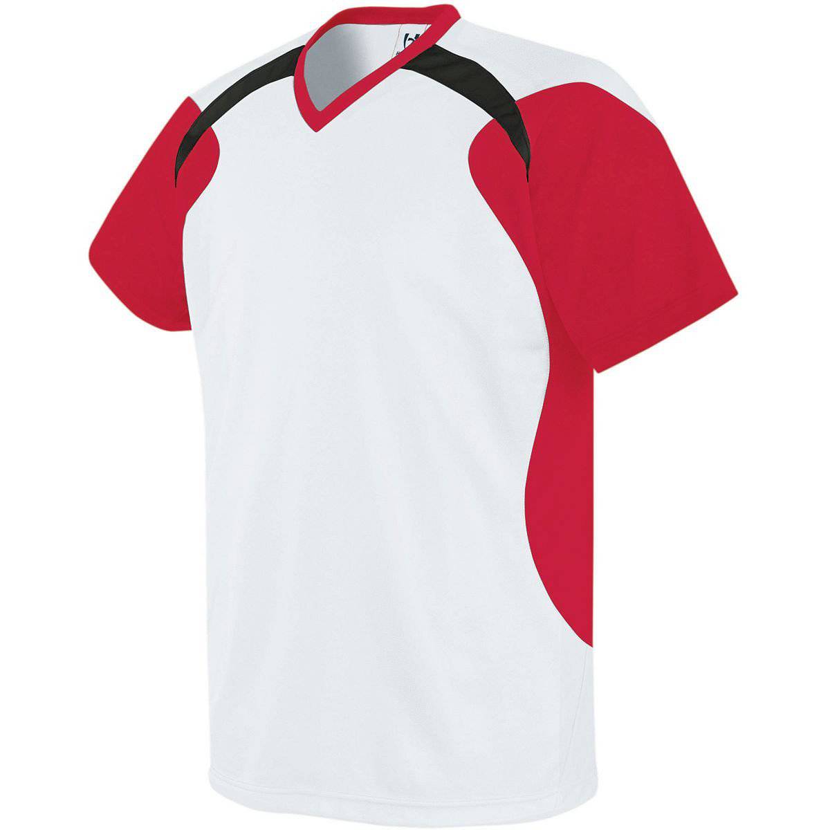High Five 322710 Tempest Jersey Adult - White Scarlet Black - HIT a Double