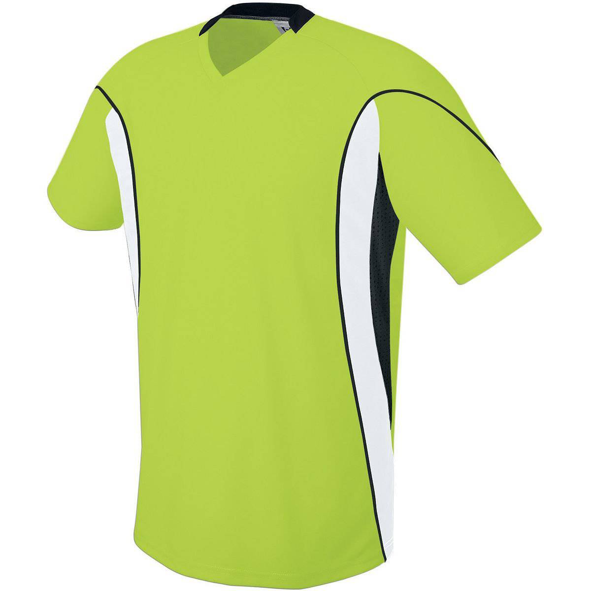 High Five 322740 Helix Soccer Jersey Adult - Lime White Black - HIT a Double