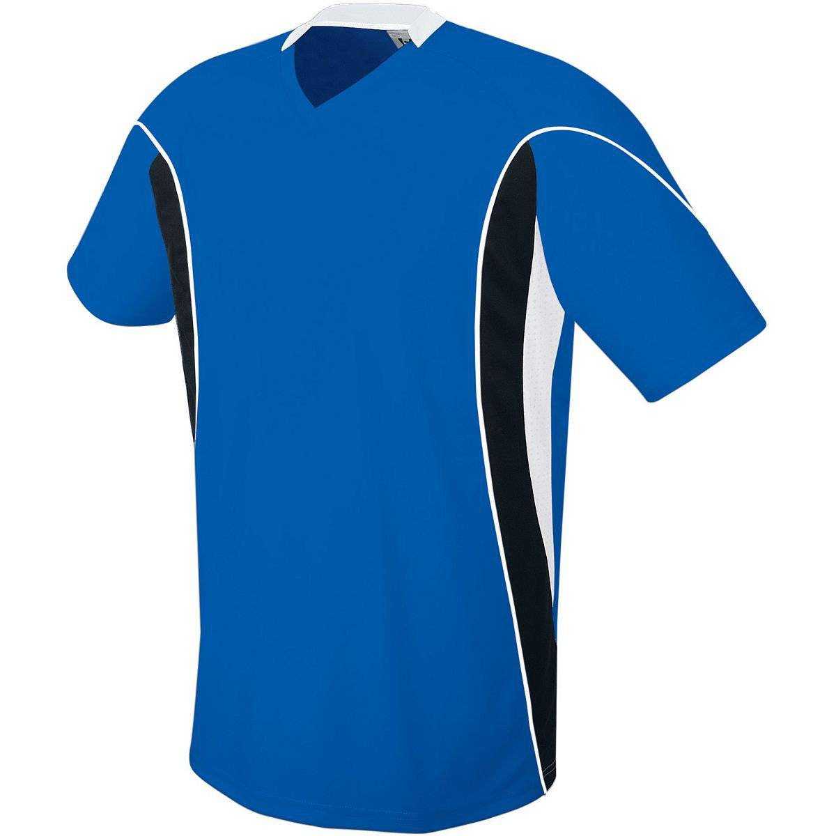 High Five 322740 Helix Soccer Jersey Adult - Royal Black White - HIT a Double