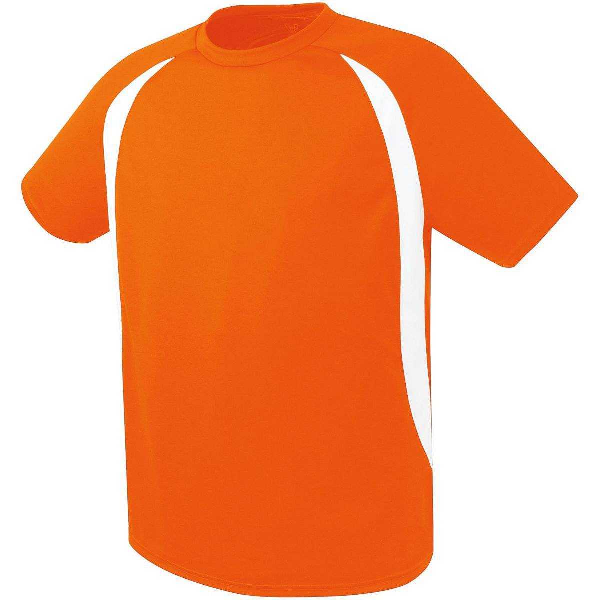 High Five 322780 Liberty Soccer Jersey Adult - Orange White - HIT a Double
