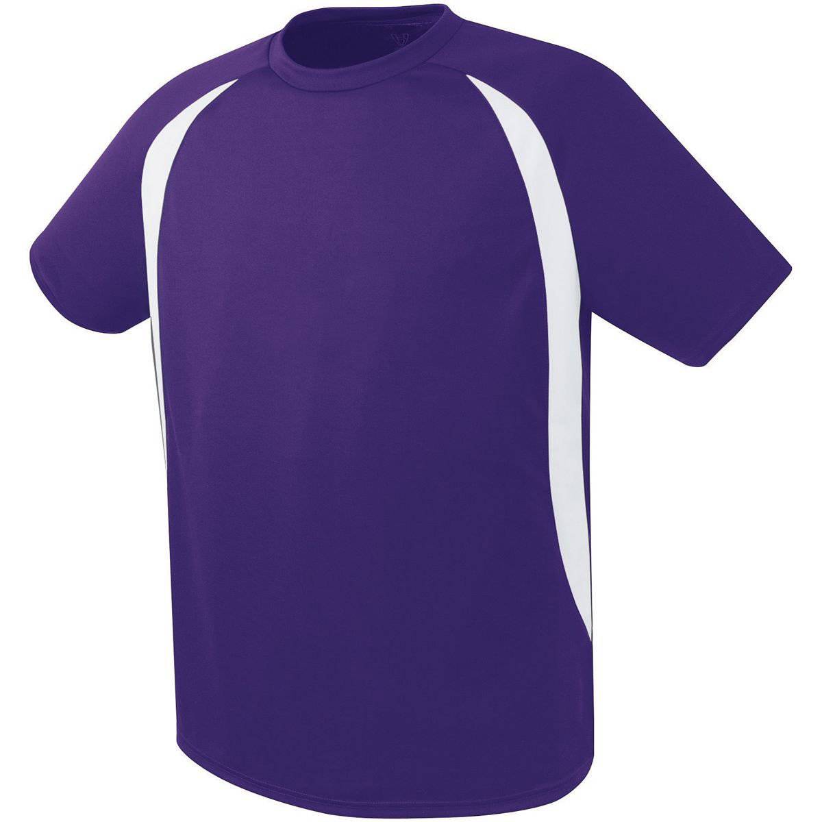 High Five 322780 Liberty Soccer Jersey Adult - Purple White - HIT a Double