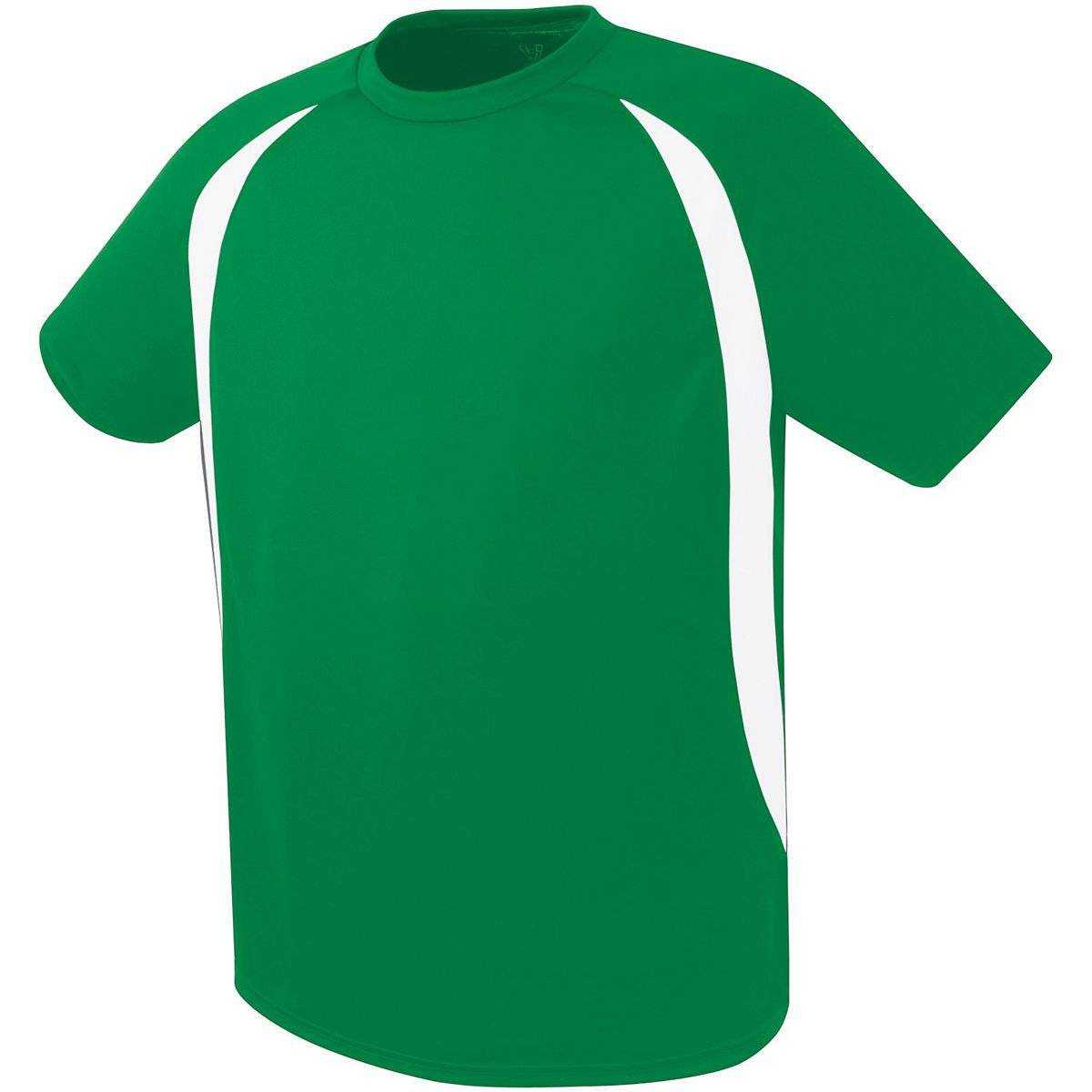 High Five 322781 Liberty Soccer Jersey Youth - Kelly White - HIT a Double