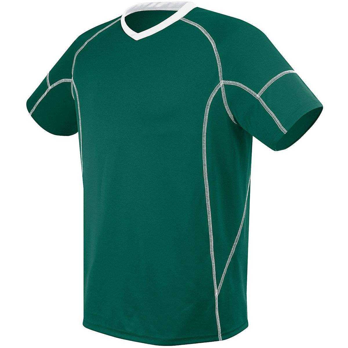 High Five 322821 Kinetic Jersey Youth - Forest White - HIT a Double