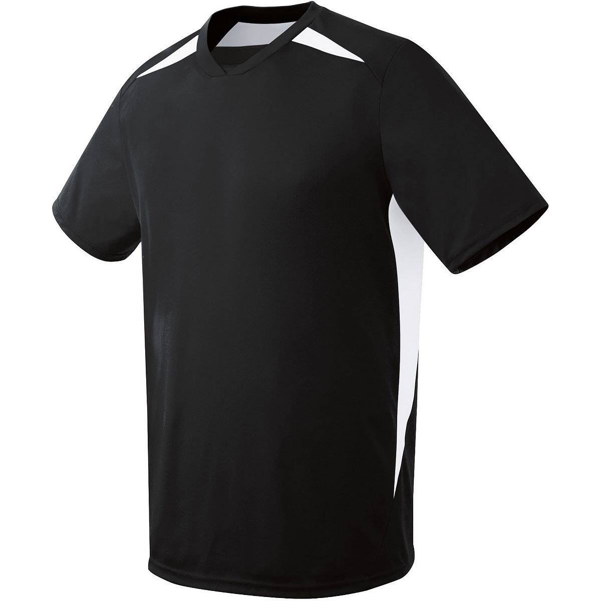 High Five 322870 Adult Hawk Jersey - Black White - HIT a Double
