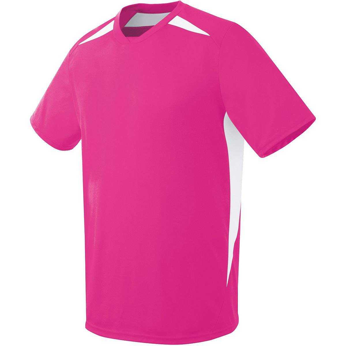 High Five 322870 Adult Hawk Jersey - Raspberry White - HIT a Double