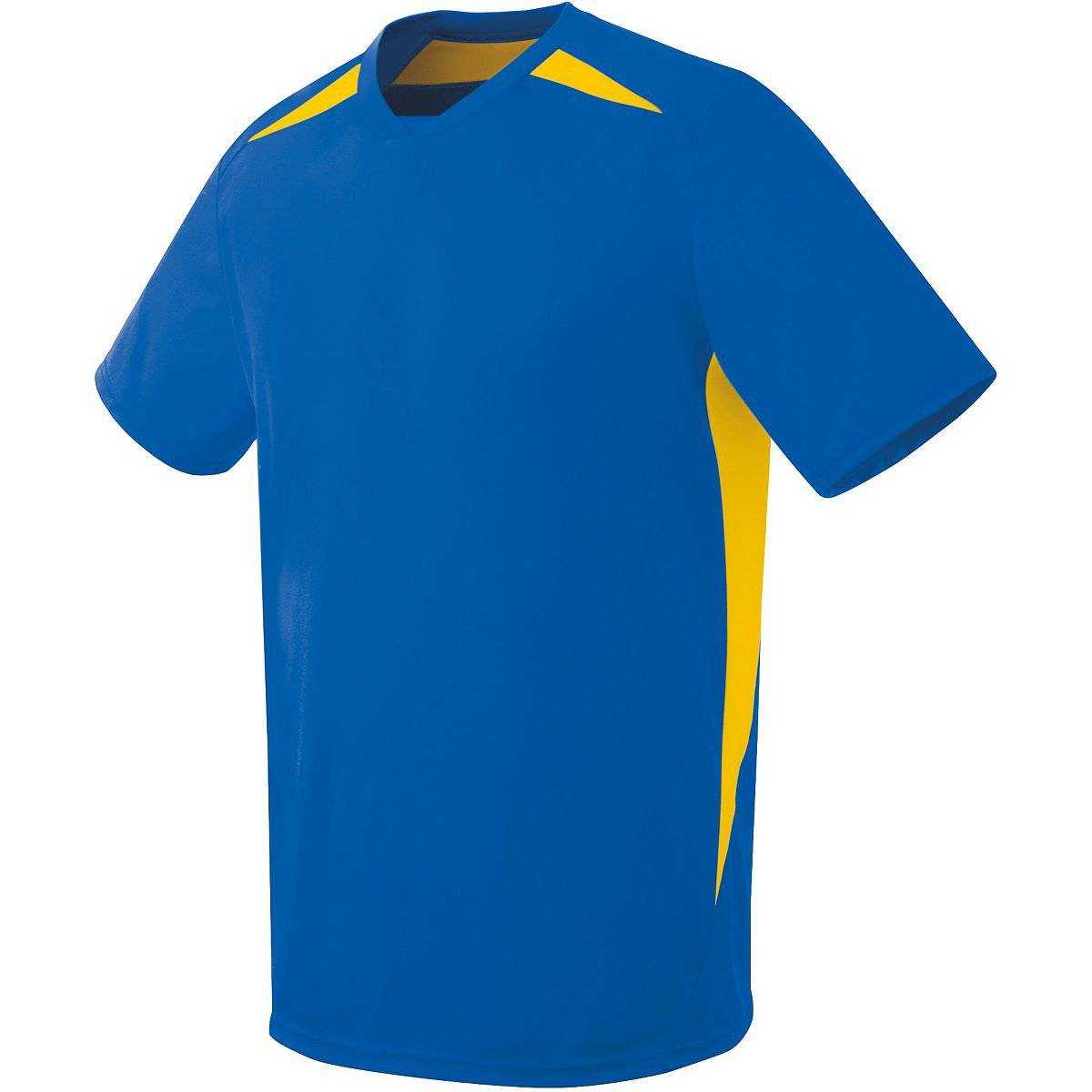 High Five 322870 Adult Hawk Jersey - Royal Athletic Gold - HIT a Double