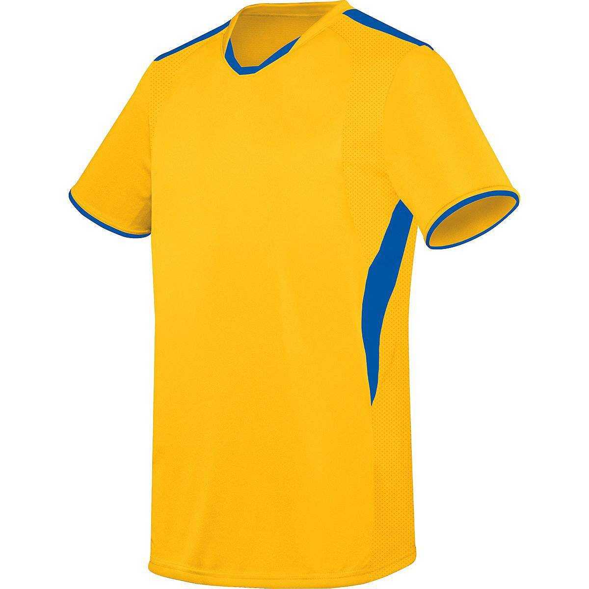 High Five 322890 Adult Globe Jersey - Athletic Gold Royal - HIT a Double