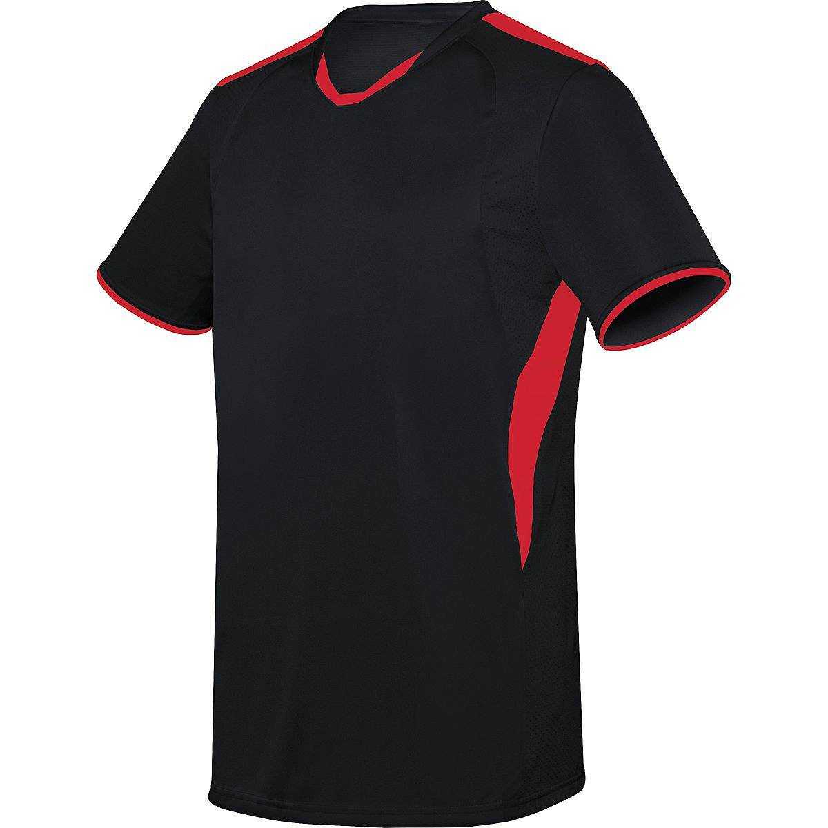 High Five 322890 Adult Globe Jersey - Black Scarlet - HIT a Double