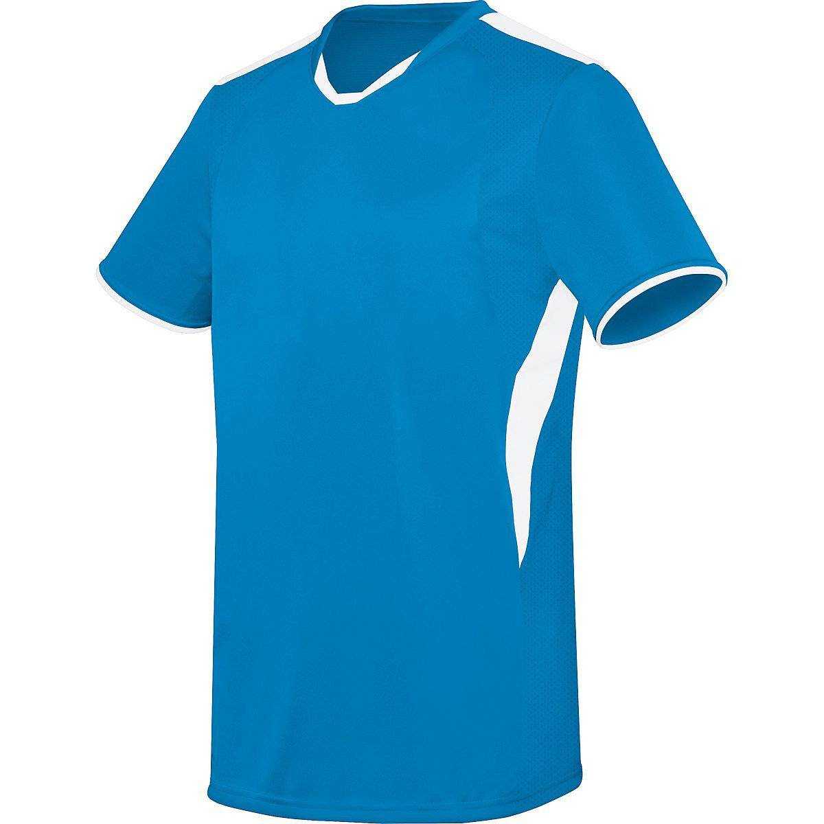 High Five 322890 Adult Globe Jersey - Power Blue White - HIT a Double