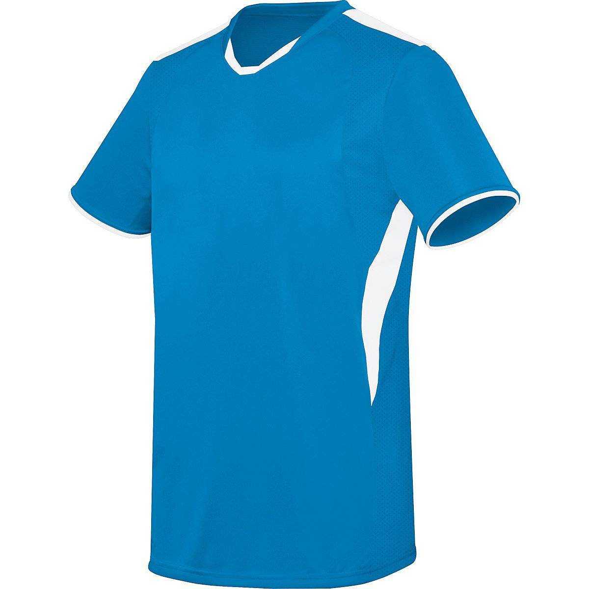 High Five 322891 Youth Globe Jersey - Power Blue White - HIT a Double