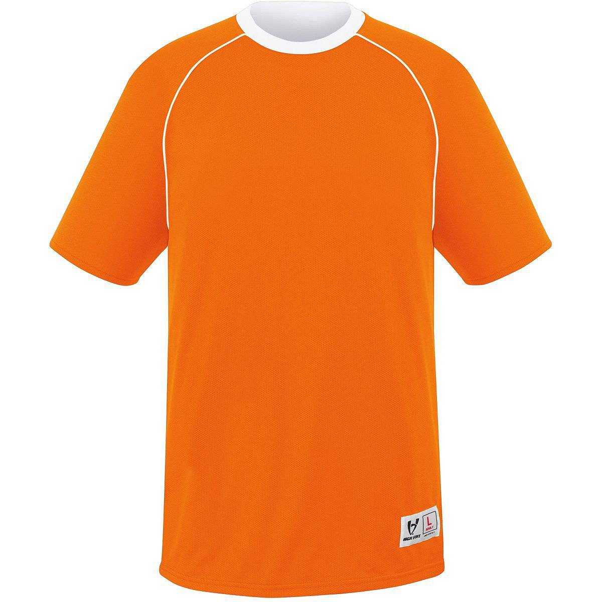 High Five 322900 Adult Conversion Reversible Jersey - Orange White - HIT a Double