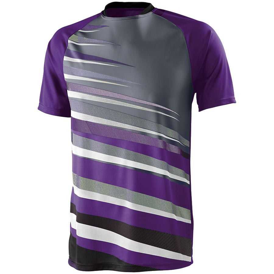 High Five 322910 Adult Galactic Jersey - Purple Black Graphite - HIT a Double