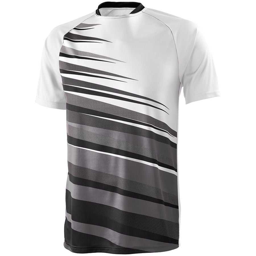 High Five 322910 Adult Galactic Jersey - White Black Graphite - HIT a Double