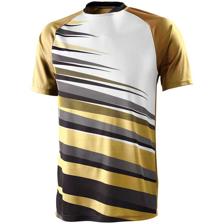 High Five 322911 Youth Galactic Jersey - Vegas Gold Black White - HIT a Double