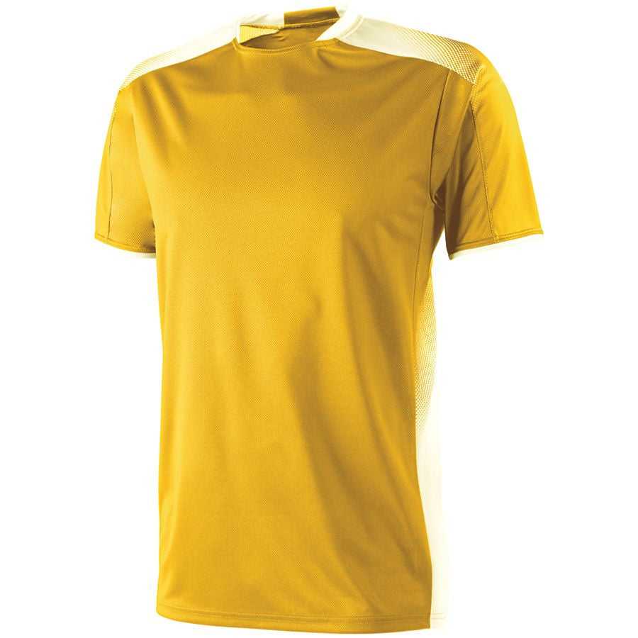 High Five 322920 Adult Ionic Soccer Jersey - Athletic Gold White - HIT a Double